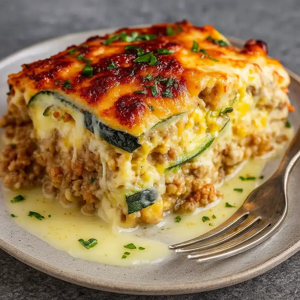 ground turkey zucchini casserole baked dinner