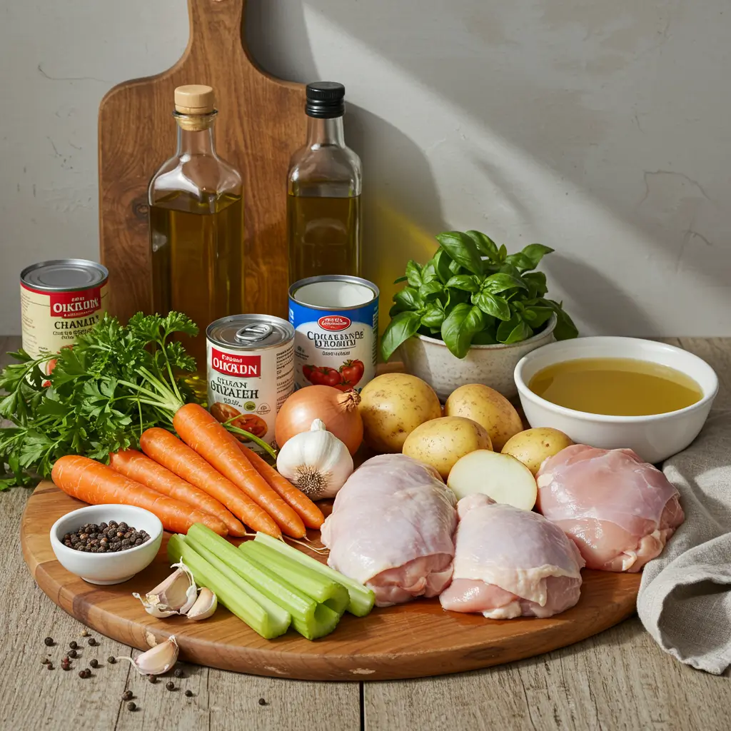 Ingredients for Sicilian Chicken Soup Recipe