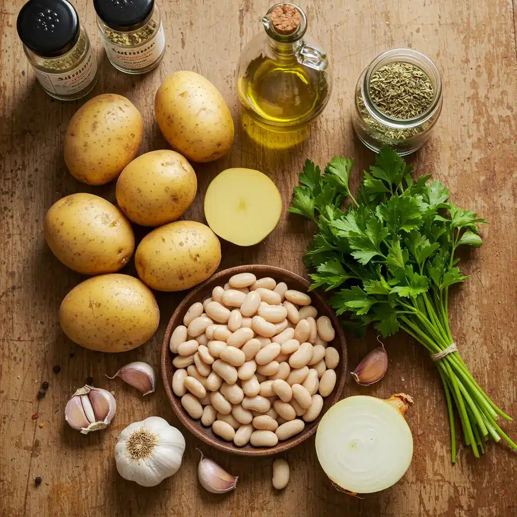 Italian white bean soup fresh ingredients