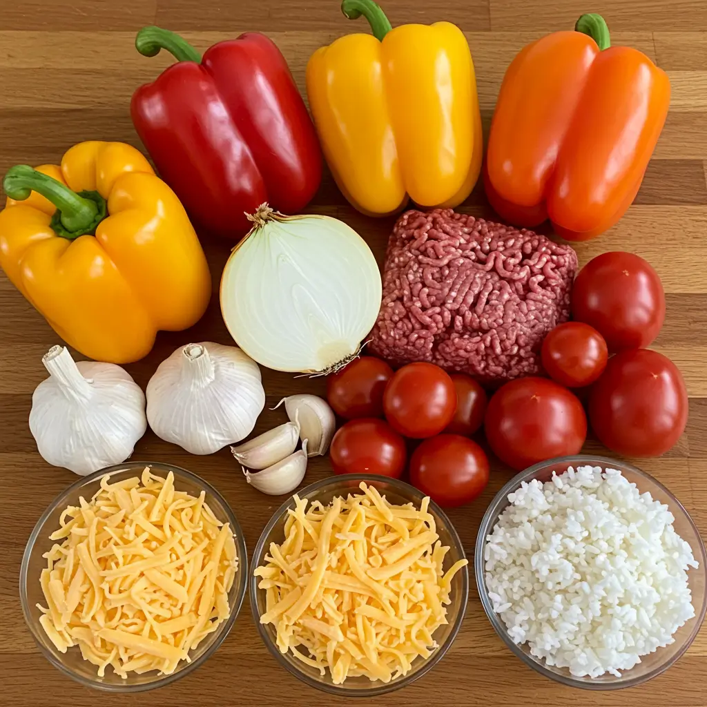 Ingredients for making Stuffed Pepper Soup
