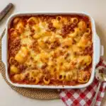 4-Ingredient Hamburger Casserole fresh from oven