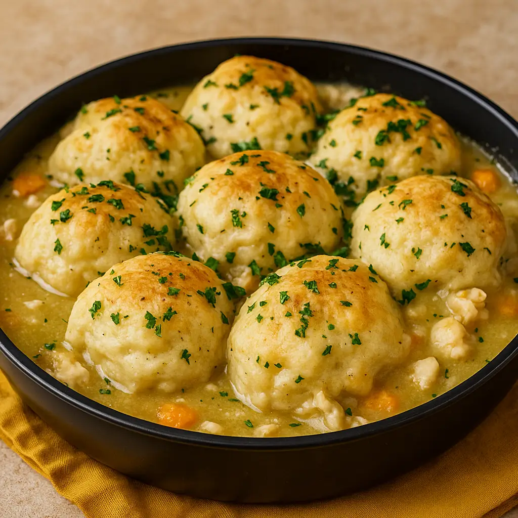 Bisquick Chicken and Dumplings Recipe comfort food dinner