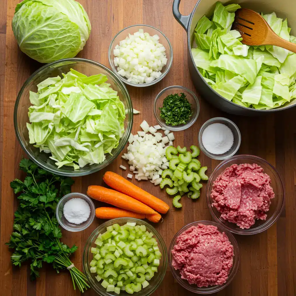 cabbage soup with ground beef ingredients