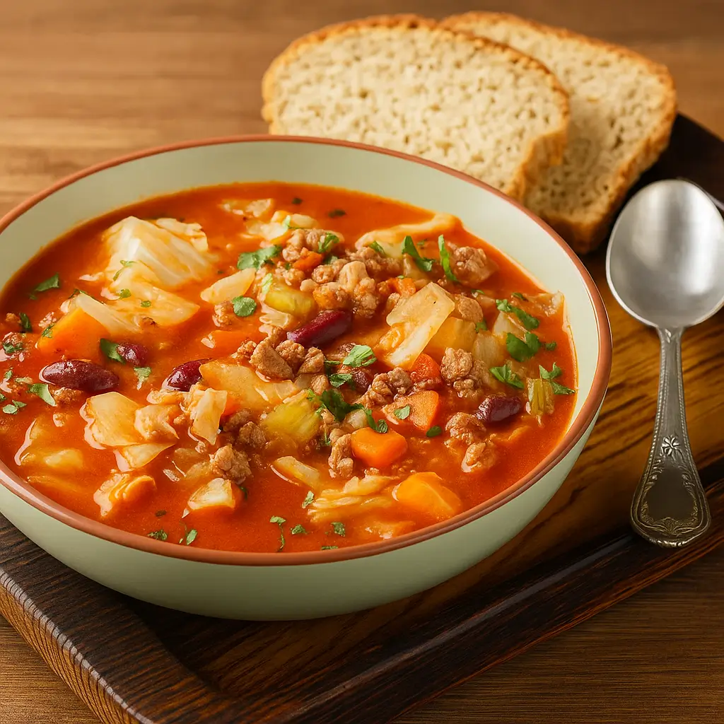 cabbage soup with ground beef recipe