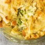 chicken pot pie recipe with cream of chicken soup baked golden crust