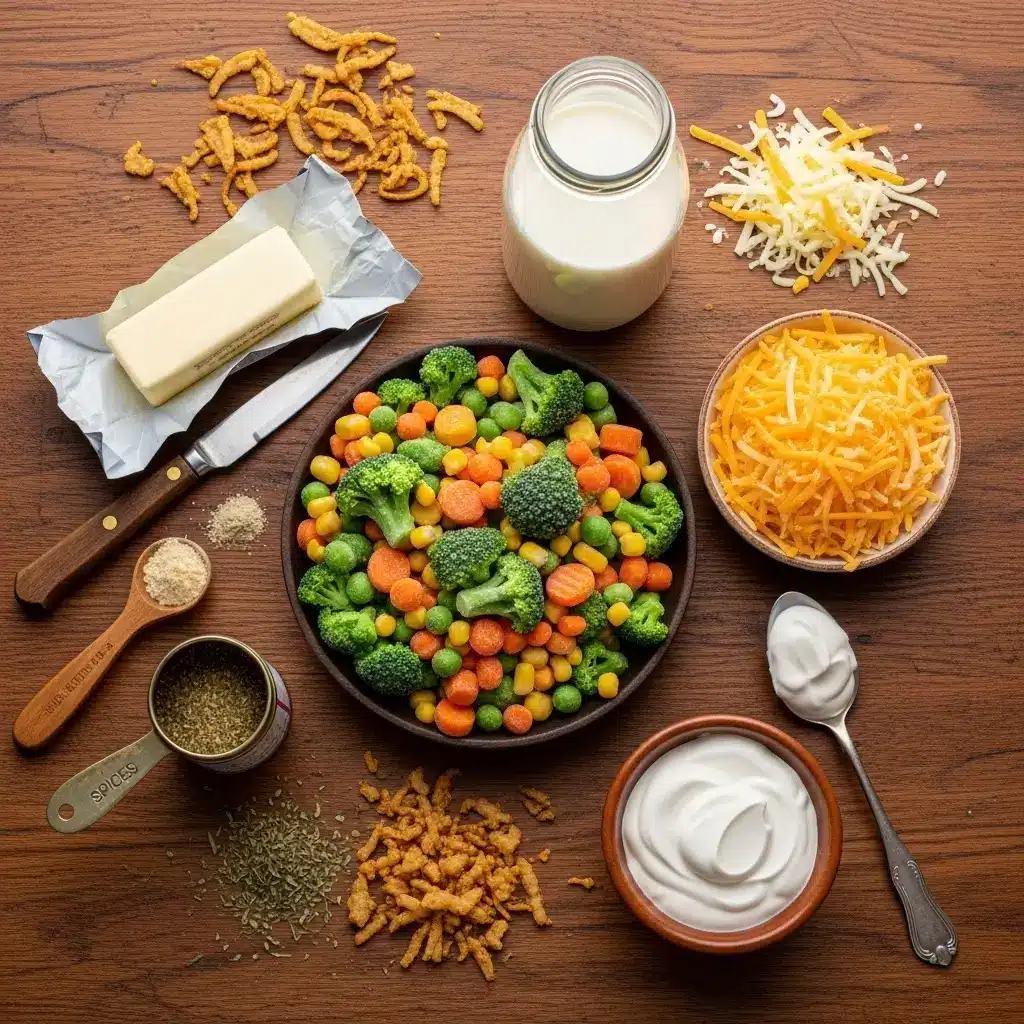 comforting-creamy-veggie-casserole-ingredients