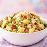 Creamy Pasta Salad with Peas