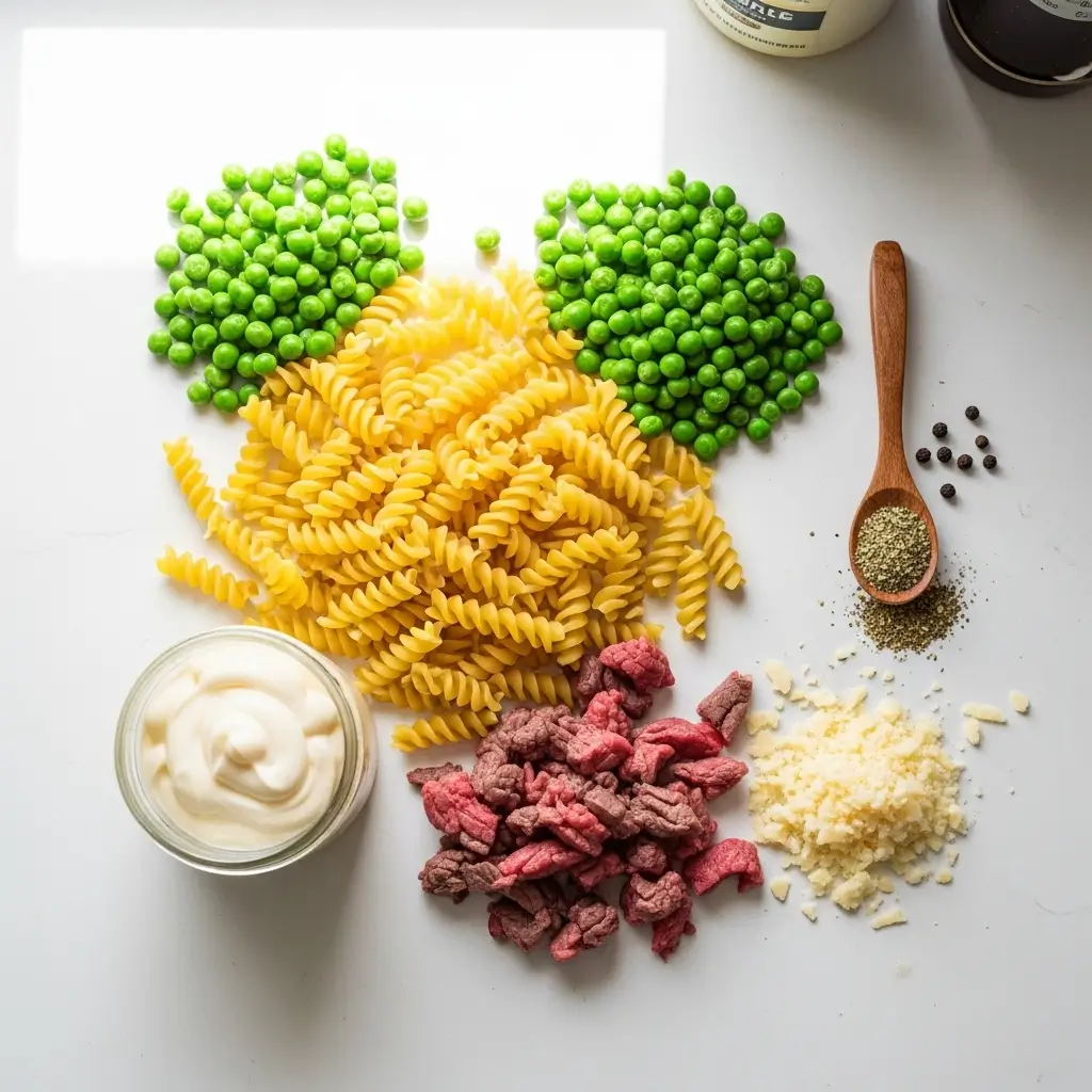 Ingredients for Creamy Pasta Salad