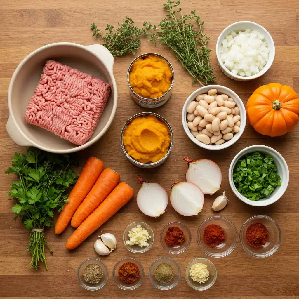 Creamy Turkey Pumpkin Chili Ingredients