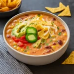 Crockpot Vegetarian Tortilla Soup with Toppings