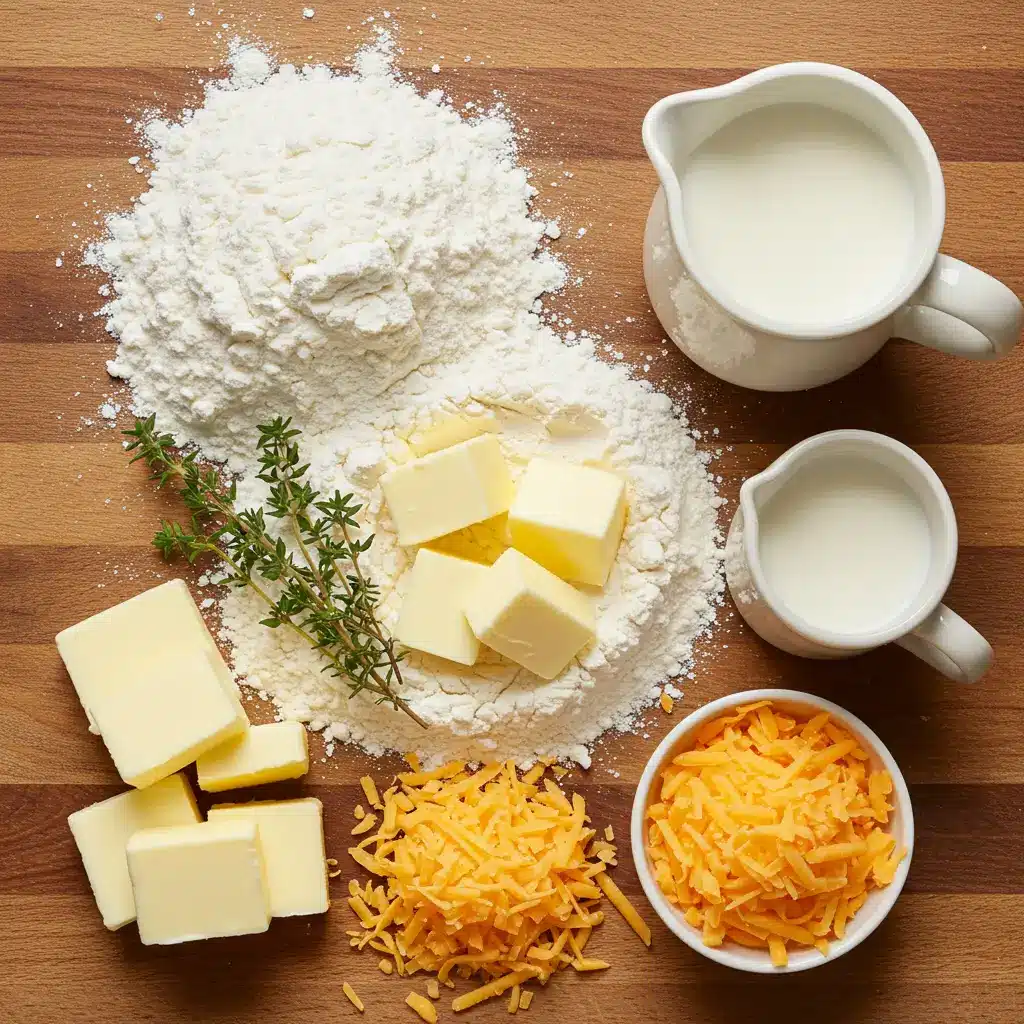 Ingredients for Drop Biscuit Chicken Pot Pie