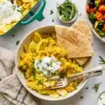 dump-and-bake chicken tzatziki with rice