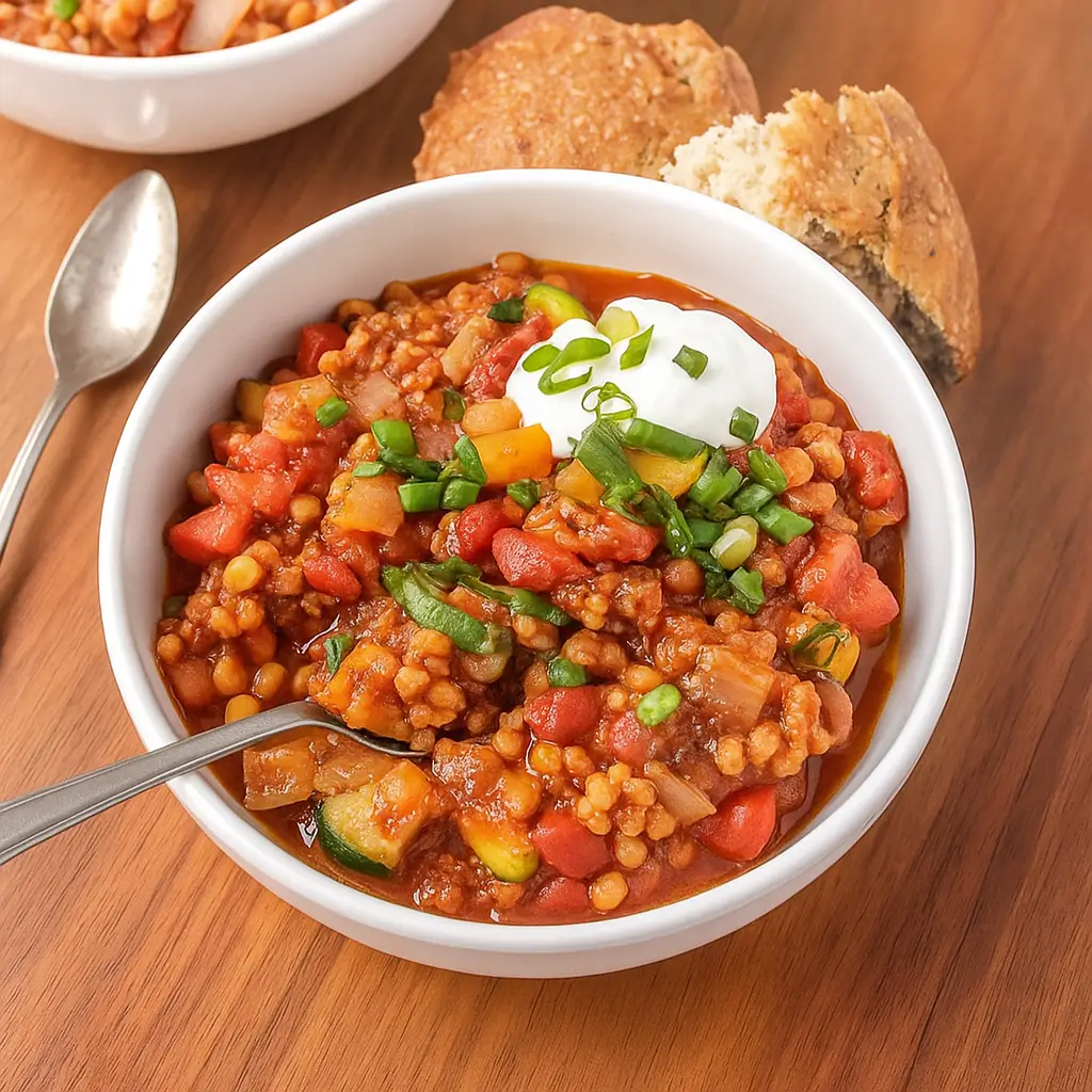 Ground Turkey Barley Soup with Vegetables &amp; Beans