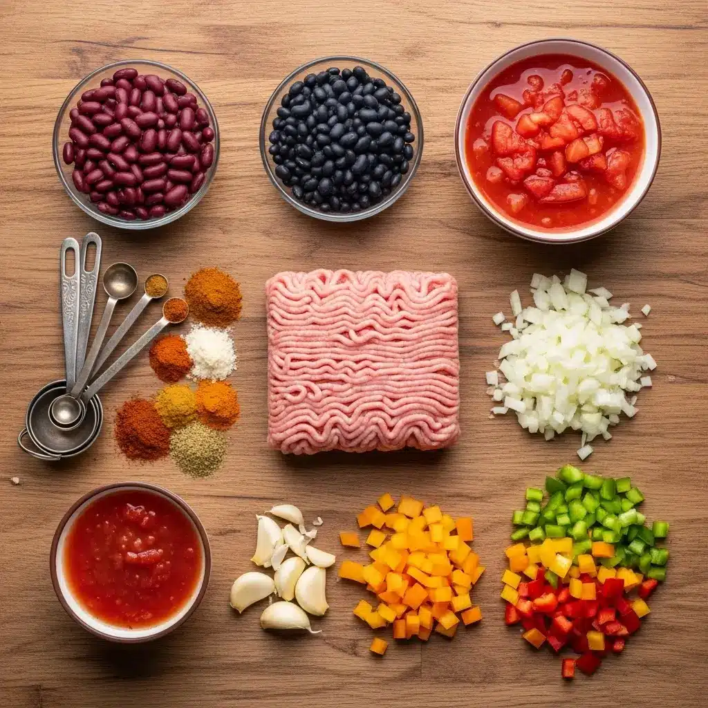 Ingredients for Healthy Turkey Chili recipe