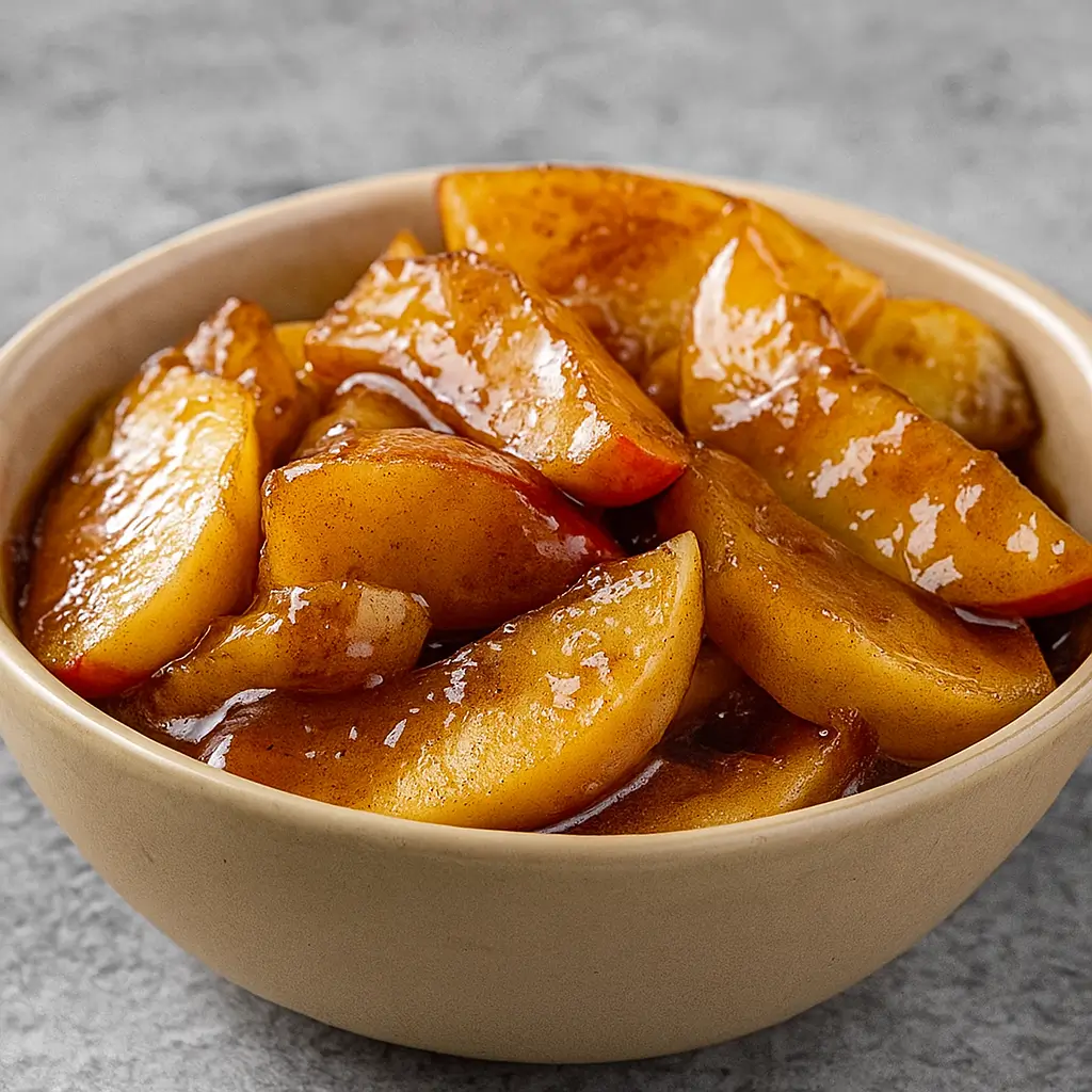 Homemade Cinnamon Apples in skillet