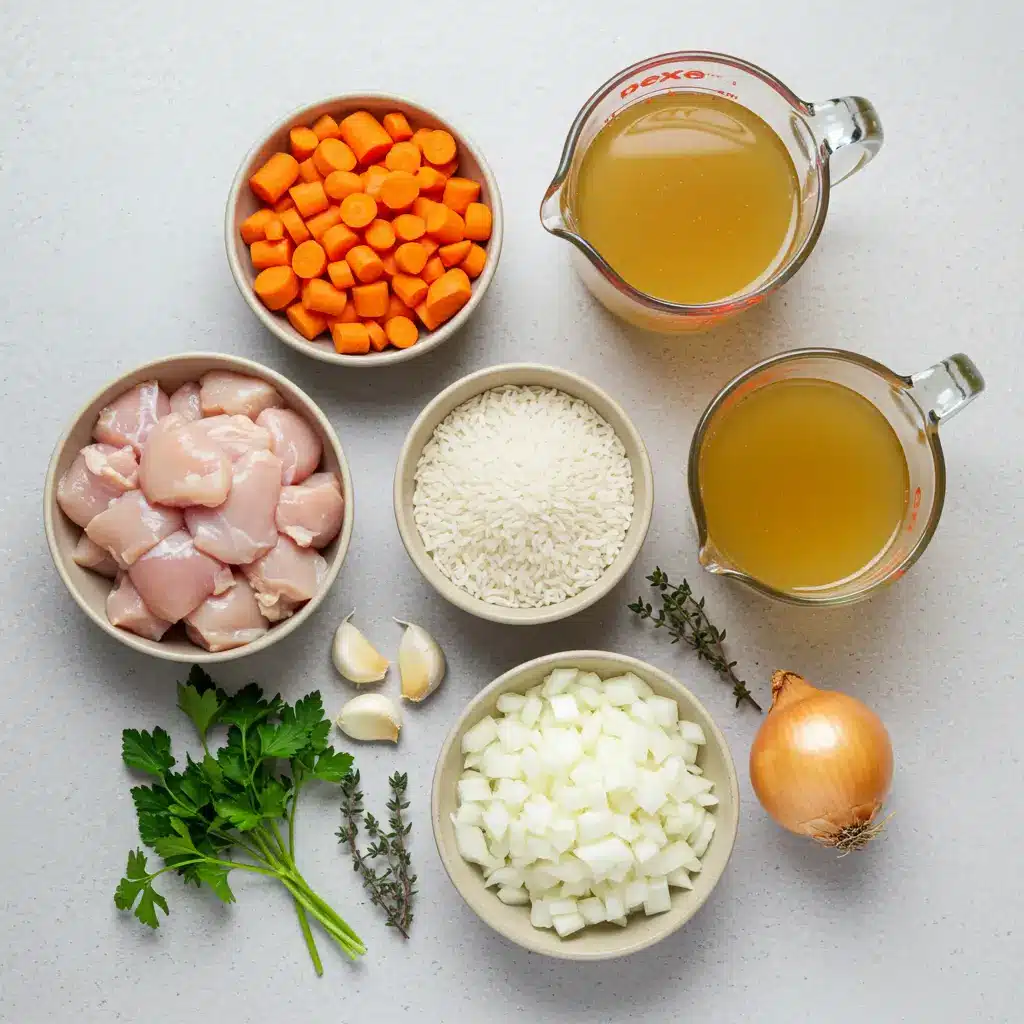 ingredients-for-one-pot-chicken-and-rice-gluten-free