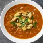 Pinto Bean Soup Recipe in a rustic bowl with bread