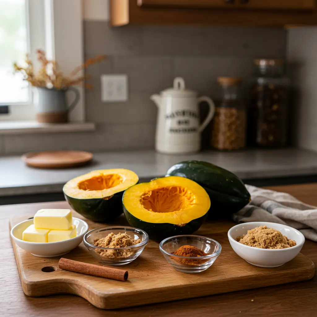 roasted acorn squash with brown sugar magic ingredients