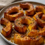 Roasted Delicata Squash Recipe with maple glaze