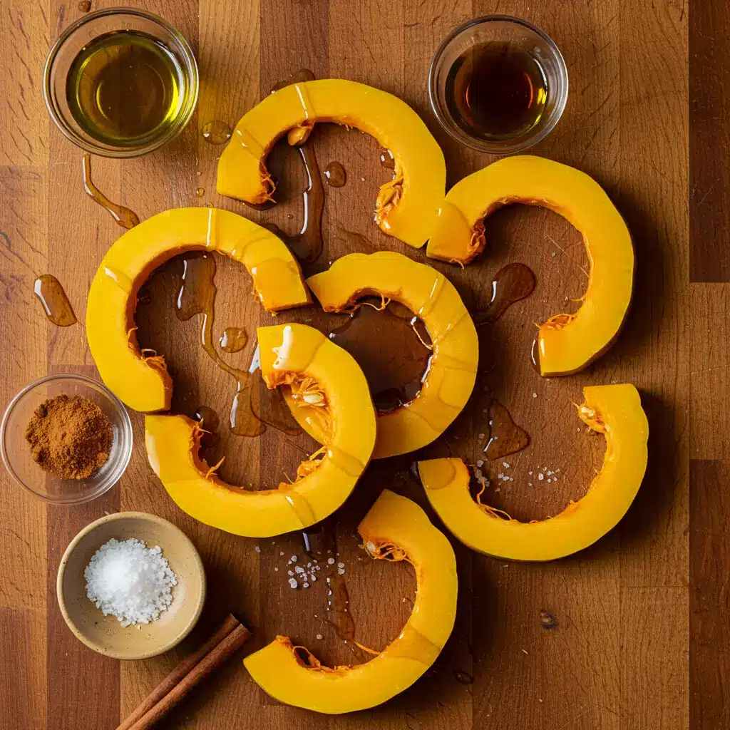 Ingredients for Roasted Delicata Squash Recipe