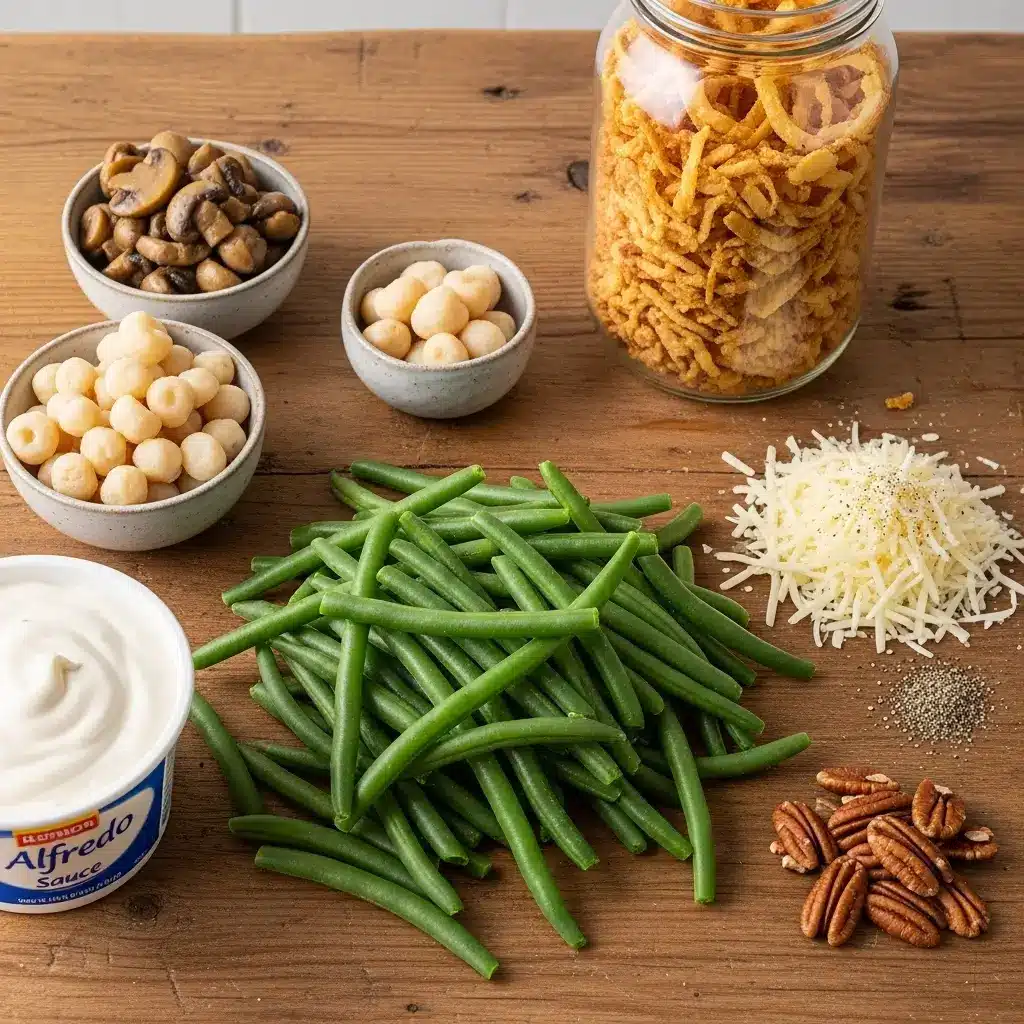 ingredients for slow cooker green bean casserole