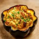 stuffed baked acorn squash recipe fall dinner