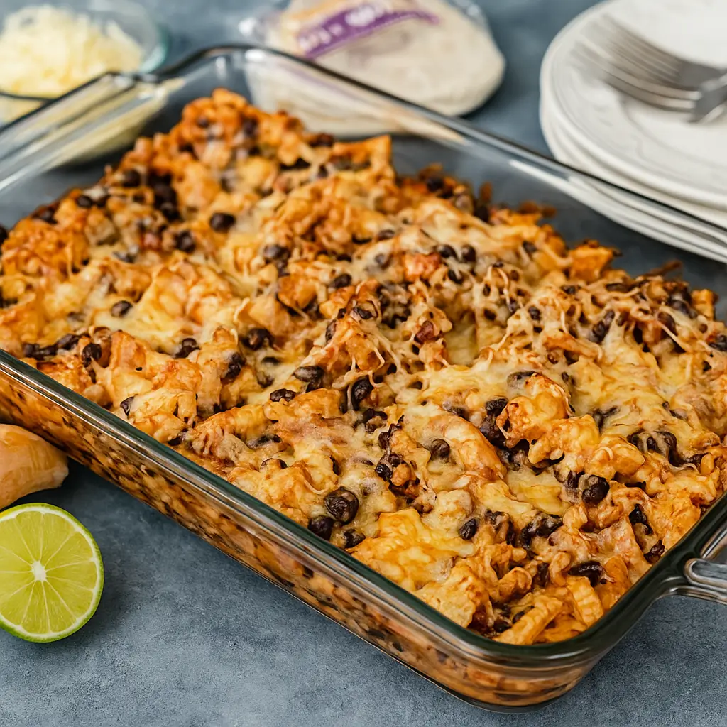sweet potato black bean casserole baked dish