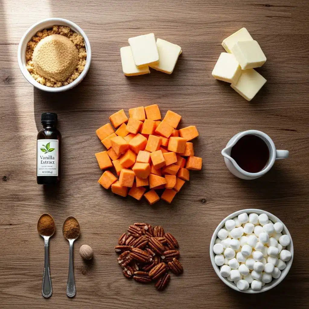 Sweet Potato Casserole with Marshmallows Ingredients