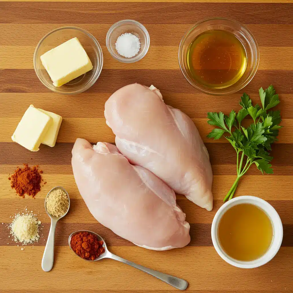 Ingredients for Texas Roadhouse Butter Chicken Skillet