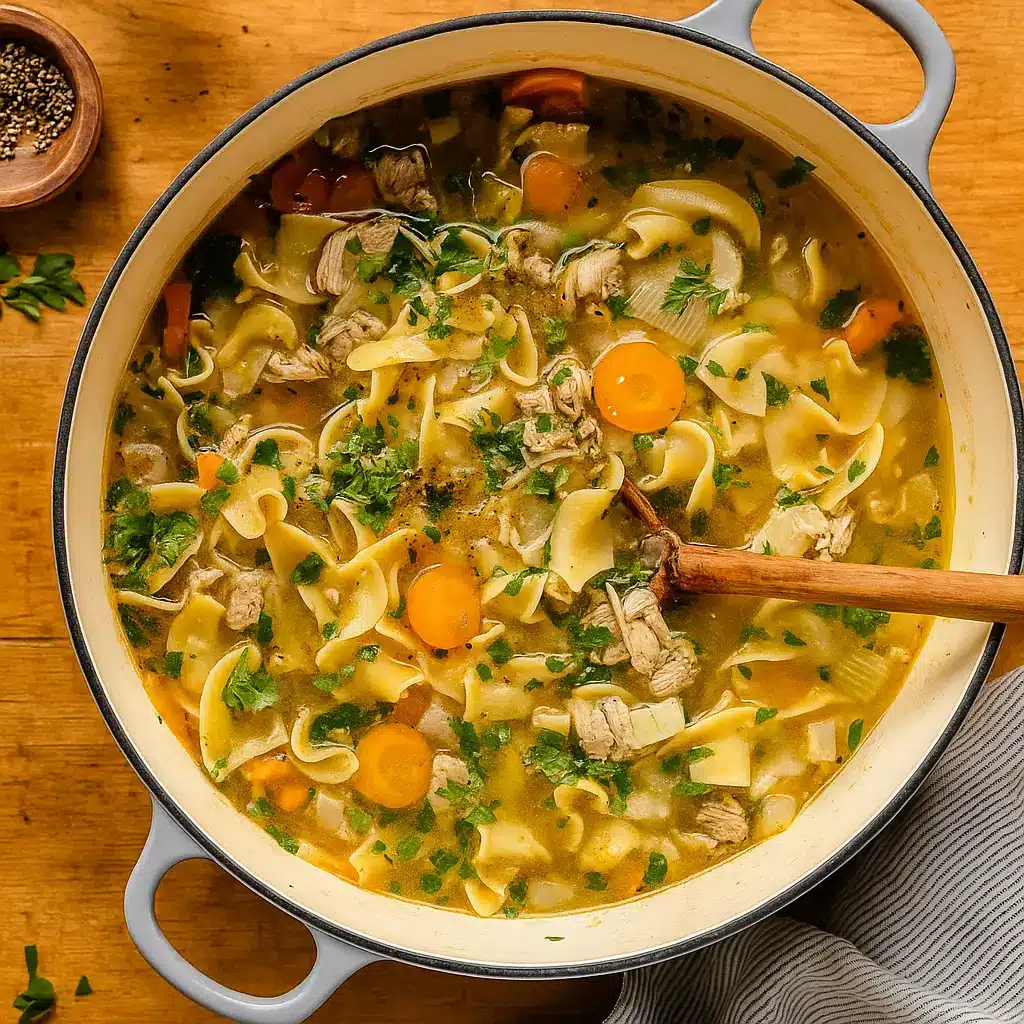 turkey-noodle-soup-homemade-bowl