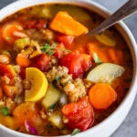 turkey-vegetable-soup-homemade-bowl