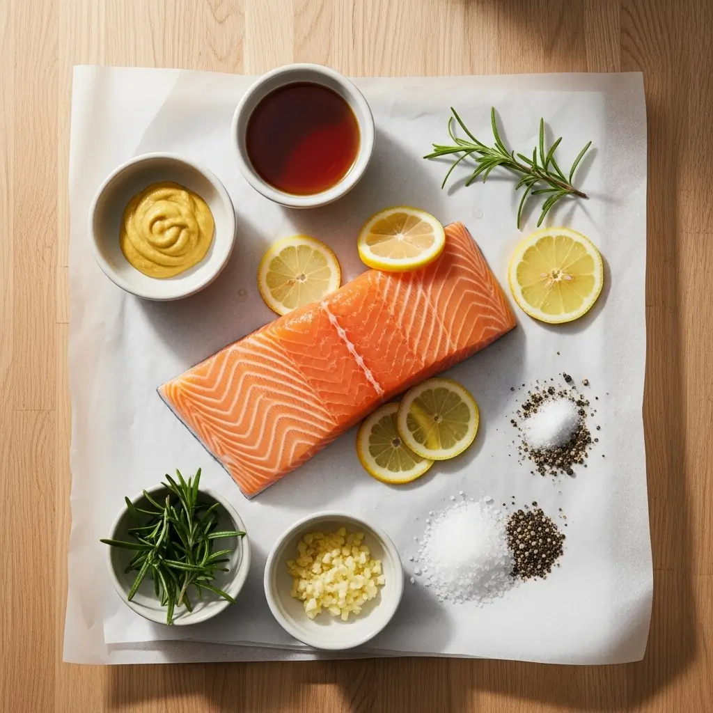 Ingredients for Baked Christmas Salmon recipe
