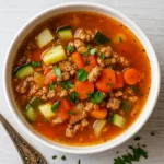 Best Ground Turkey Soup with Vegetables