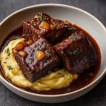 Braised Short Ribs with Garlic Mashed Potatoes