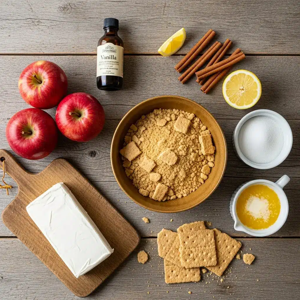 Ingredients for Cheesecake Stuffed Baked Apples