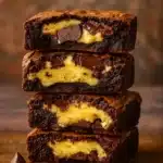 Choco Cheesecake Cookie Bites on wooden board