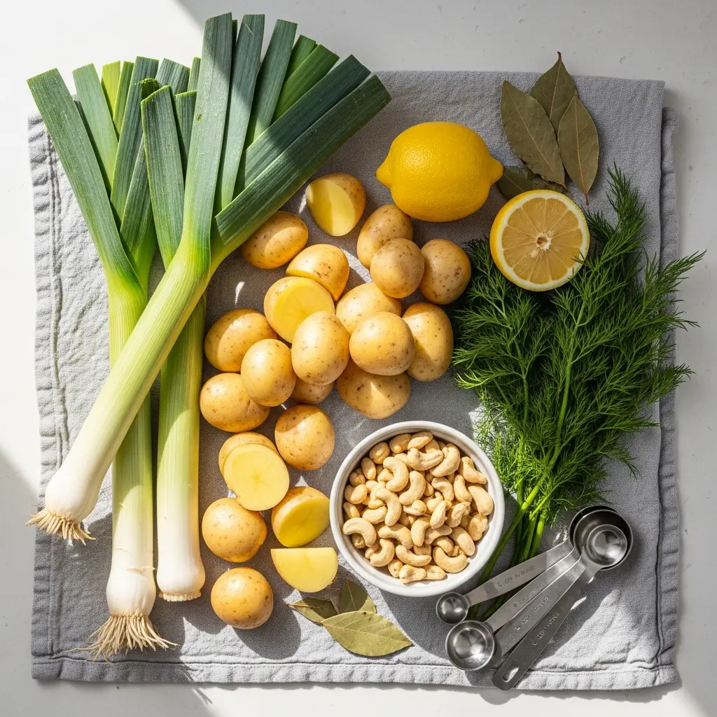 Ingredients for Chunky Potato Dill Soup recipe