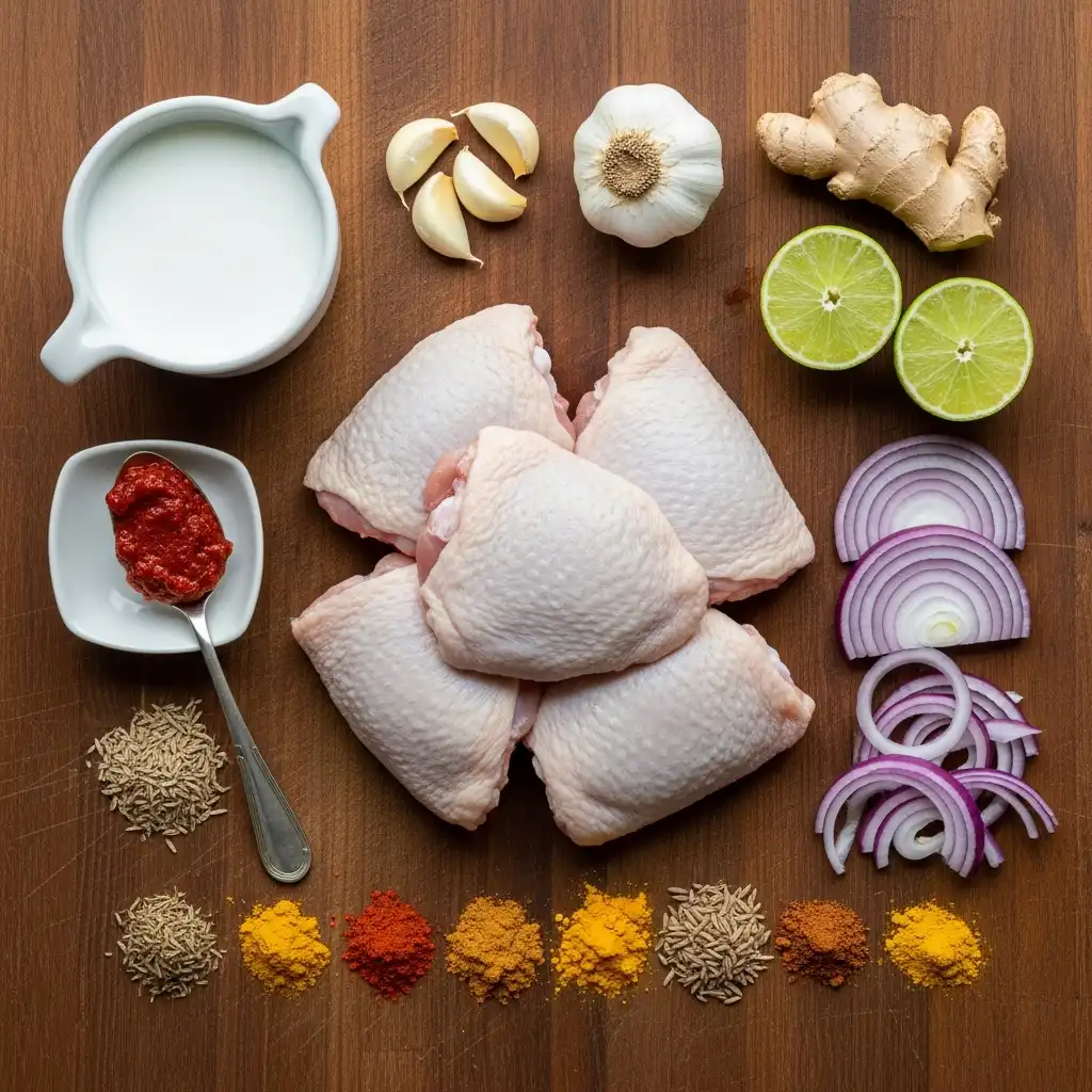 ingredients for baked coconut chili chicken thighs