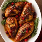 cranberry orange glazed chicken holiday dinner