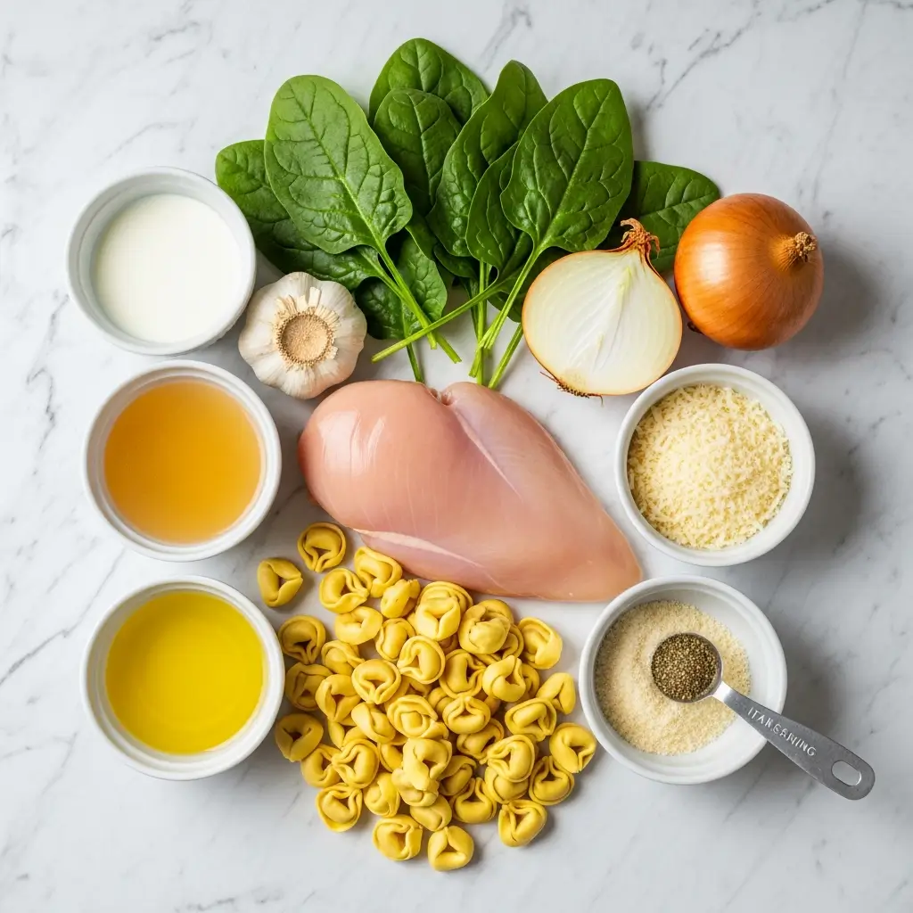 creamy chicken tortellini soup ingredients