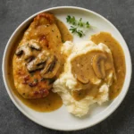 Creamy Mushroom Chicken in a skillet
