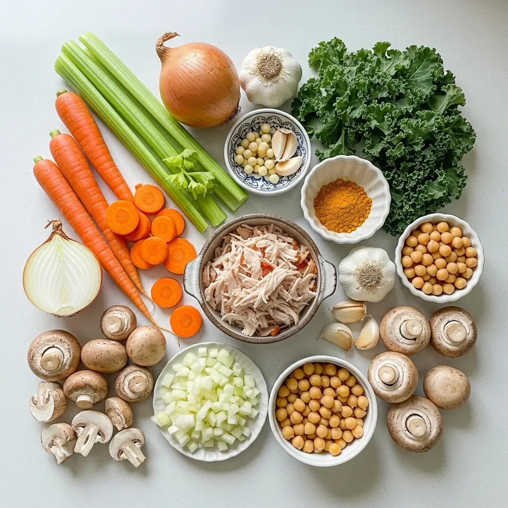 Ingredients for Detox Immune-Boosting Chicken Soup