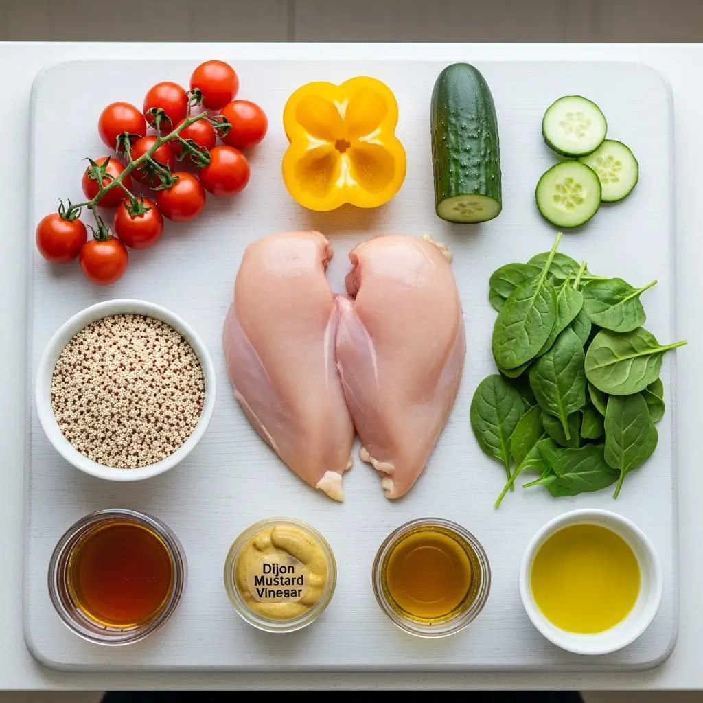 honey mustard chicken quinoa ingredients