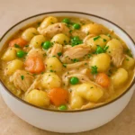 One-Pot Gnocchi Chicken Pot Pie in skillet
