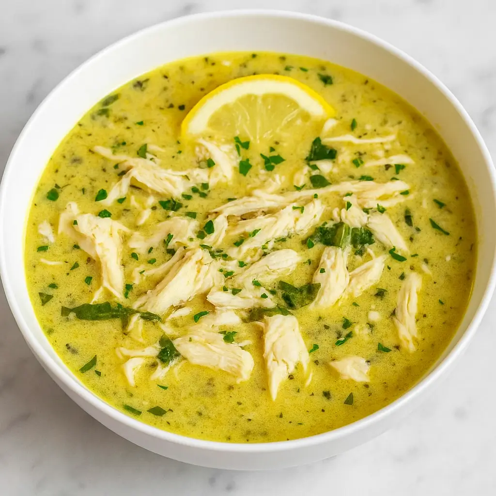 Slow Cooker Thai Ginger Chicken Soup in a bowl with garnish