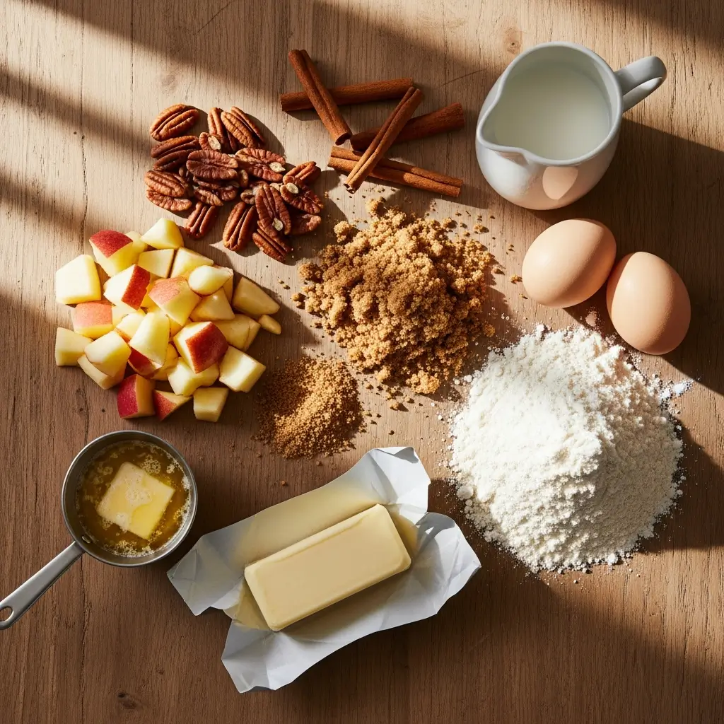 Ingredients for Soft-Baked Apple Cinnamon Rolls