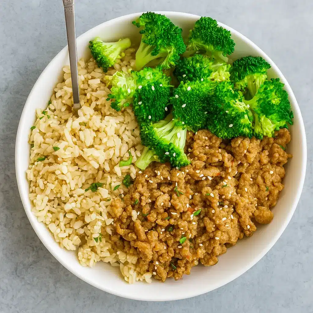 Sweet &amp; Spicy Ground Turkey &amp; Broccoli Bowls