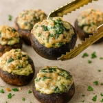 vegetarian-stuffed-mushrooms-on-tray
