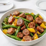 air fryer sausage with vegetables