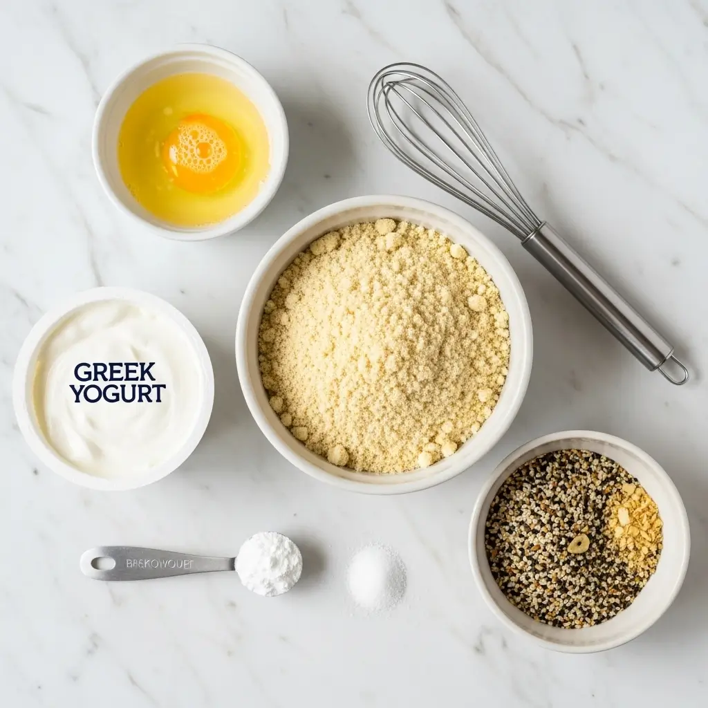 Ingredients for Low Carb Almond Flour Bagels